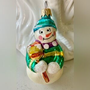 Vintage Snowman Holiday Ornament